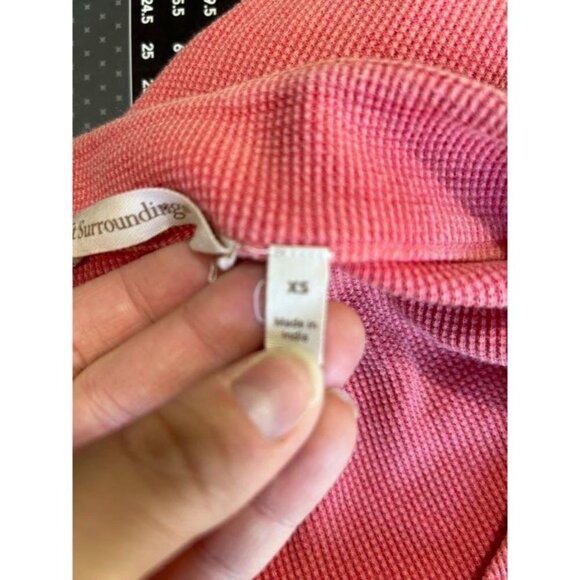 Soft Surroundings Jessi Tee Pullover T-Shirt Dolman Short Sleeve Pink Sz XS - Picture 8 of 9